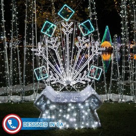 Russell Decor LED Rope Lights with 4-Level Dimmable Controller for Christmas 4th of July Memorial Day Holiday Decor Patio Deck Connectable Lights (Cool white) 30 Ft