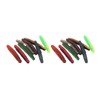 16pcs Soft Lure TPR Bite Resistant Hidden Hook Tip Built