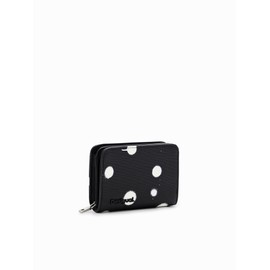 Desigual Women's Mone_New Splatter Maya Tri-Fold Wallet, black