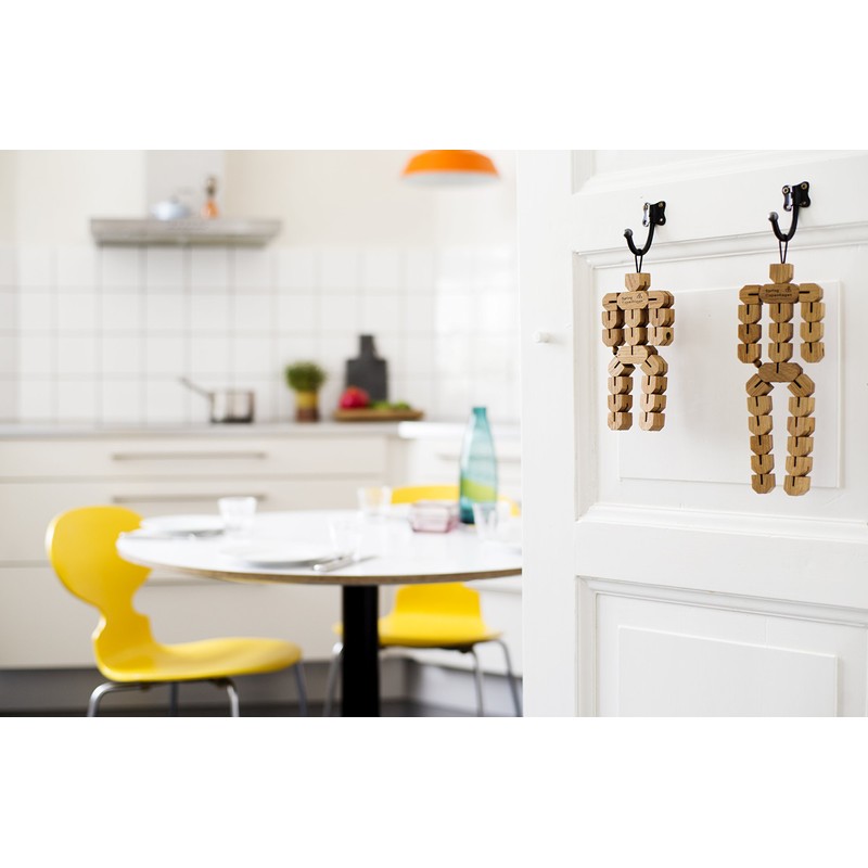 Spring Copenhagen Small Clumsy Hans Coaster 3D Wooden Figure NIS