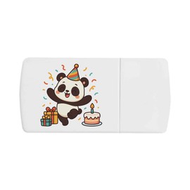 Azeeda 'Party Panda' Pill Box with Tablet Splitter (PI00036633)
