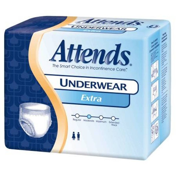 CS/72 Attends Underwear Extra Absorbency Large 44-58quot; 170-210 lbs AP0730 Case
