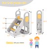 Foldable 3 Steps Stool for Toddlers, Folding Step Ladder with