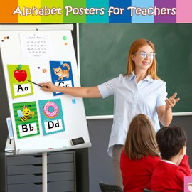 Alphabet Letters for Wall - ABC Alphabet Poster Classroom Wall Alphabet Alphabet Wall Chart Kindergarten Elementary Classroom Wall Decor Daycare Homeschool Supplies