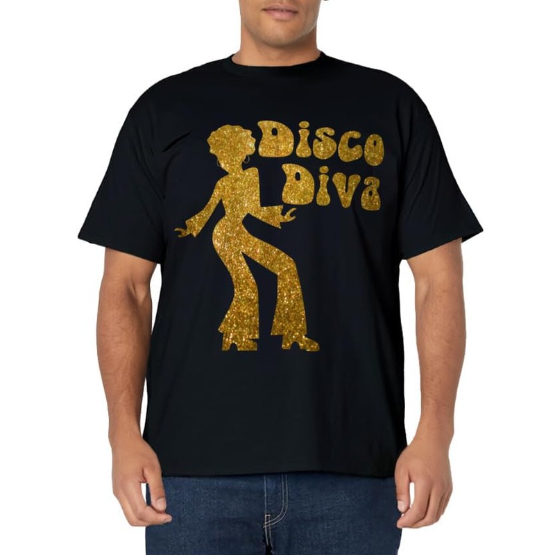 Disco Diva - Retro 70's Seventies Retro Disco Ball T-Shirt