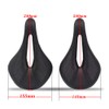 QIKU Super Lightweight Carbon Fibre Saddle 3K Cushion Black (240-143)