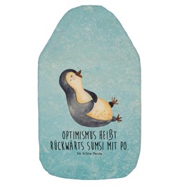 Mr. & Mrs. Panda Hot Water Bottle Penguin Laughter Gift Small Hot Water Bottle Funny Saying Grain Cushion Hot Water Bottle with Cover Bed Bottle