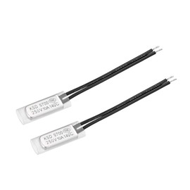 sourcing map KSD9700 Thermostat 140°C N.C 10A Metal Bimetal Temperature Control Switch Pack of 2