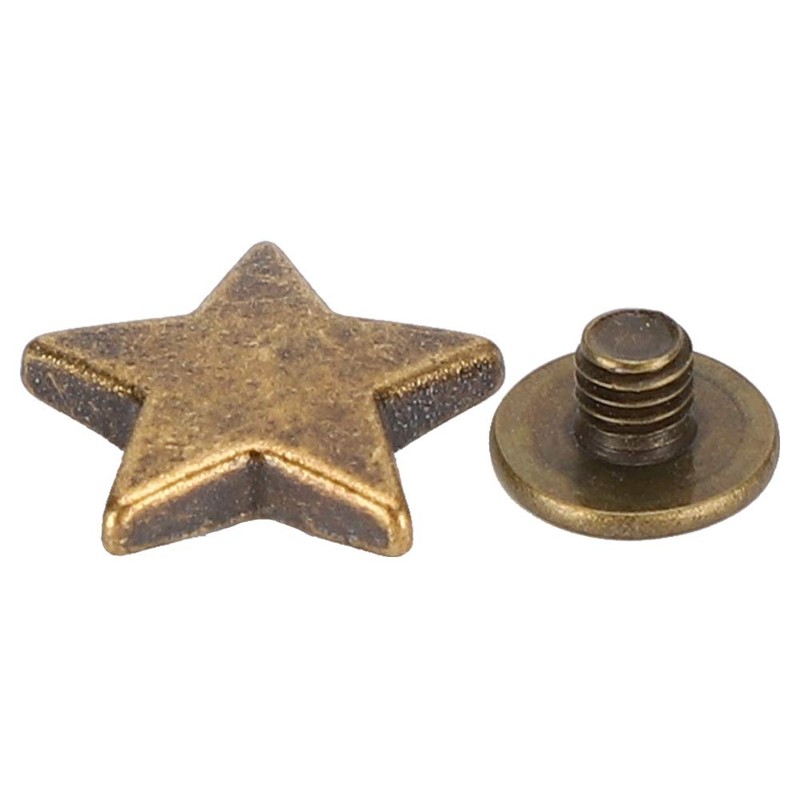 50 Sets of Star Rivets Star Shaped Rivets with Spikes