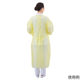 アズワン プロシェア ハーフラミネーションガウン 小分け イエロー CGPPE35