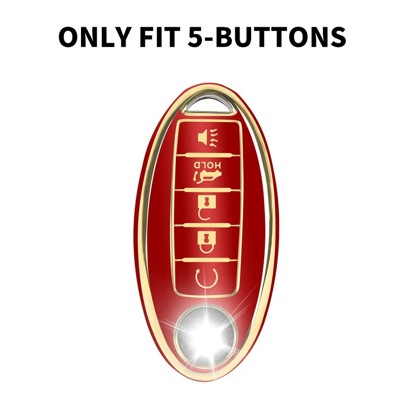 MILD EAST 5 Button Key Fob Cover for Altima Armada