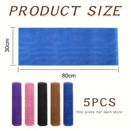 Pack of 5 African Washing Net, African Mesh Sponge, African Bath Sponge, Exfoliating Net, Back Washer for Shower, Loofah, Shower Net