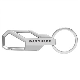 iPick Image for Jeep Wagoneer Silver Carabiner-style Snap Hook Metal Key Chain