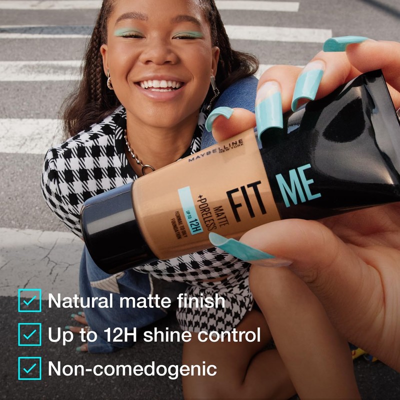 Maybelline Maybelline Fit Me Foundation, Medium Coverage, Blendable With a