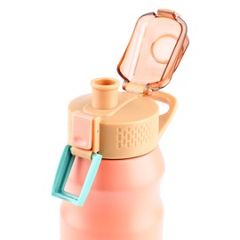 Thermal Cup 304 Stainless Steel Outdoor Portable Travel Student Sports Vacuum Cup High Capacity 680ml Pink