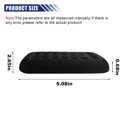 KITUREK Arm Rest Elbow Pads for Car, Car Elbow Memory Foam Rest Pads, Removable Elbow Support Pad, Universal Car Center Console Armrest Cushion for Relieve Elbow Pain (2PCS)
