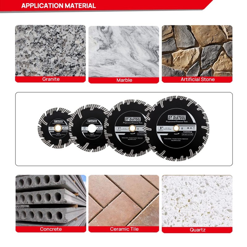 DT-DIATOOL Diamond Cutting Disc 115mm for Granite Diamond Cutting Disc