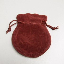 3" x 3.5" Velour Favor Bags Jewelry Gift Pouches w/Drawstrings, 12-Pack (Burgundy)