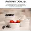 Nuwave Ceramic Ramekins 8 oz, Set of 6, Elegant Classic