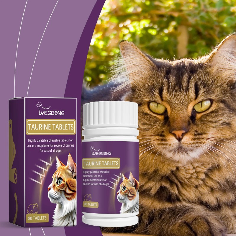 Yegbong Compound Taurine Tablets For Cats Nutritional Supplement Multi-Dimensional Taurine
