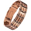 Jecanori Copper Bracelet for Men With Premium Fold-Over Clasp Included