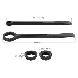 PRO CAKEN 10MM/0.39'' 13MM/0.51'' 22MM/0.87'' 27MM/1.06'' 32MM/1.26''Tire Iron Lever Tool Spoon Motorcycle Tire Change Kit Wrench Set Bead Kit Tire Repair Tool for European Bike XC SX XC EXCF
