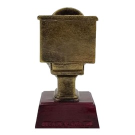 Decade Awards Gold Toilet Bowl 1st Place Trophy - 6 Inch Tall | Engraved 1st Place Loser Award - Customize Now
