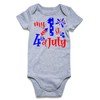 UNICOMIDEA Infant Boys July Of Fourth Rompers Funny Cartoon Flag