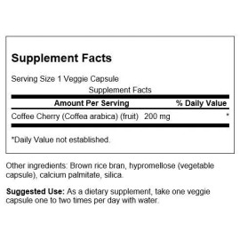 Swanson Full Spectrum Coffee Cherry 200 mg 60 Veggie Capsules