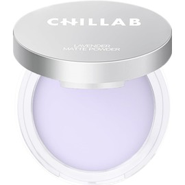 Chillab Polvo Compacto Mate de Lavanda, Defensor Anti-Brillo y Difuminador de Poros | Polvo Fijador 10g, Control de Grasa, Acabado Mate Sin Residuo Blanco, Testado Dermatológicamente, Vegano y Cruelty-Free