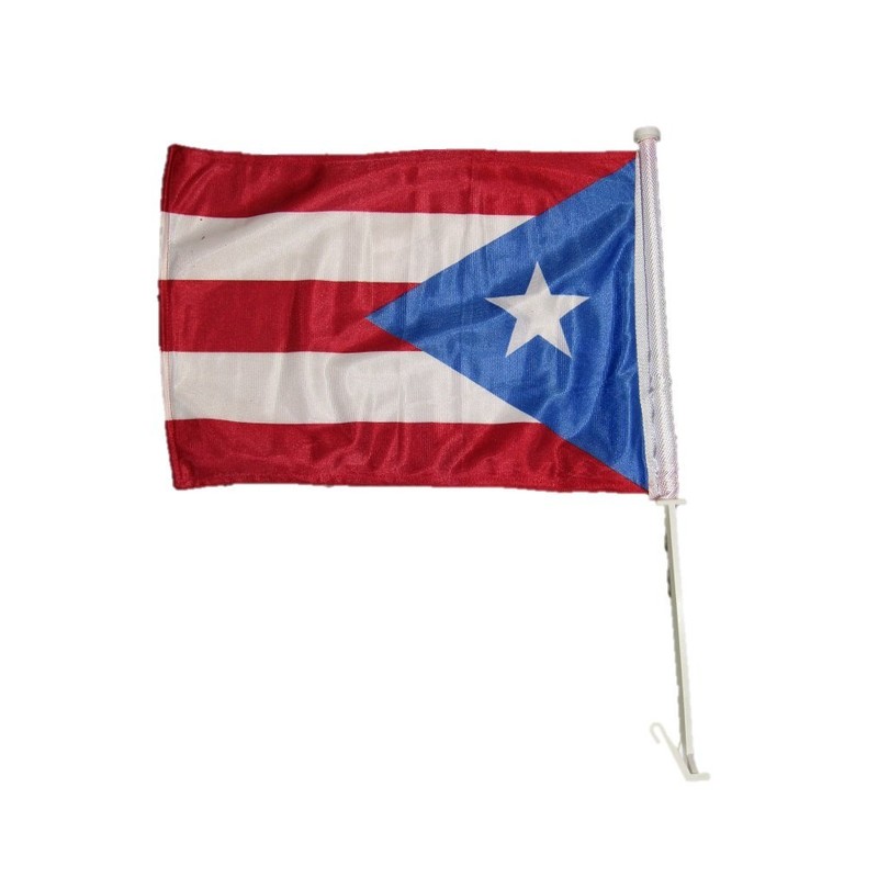 AES 12x18 Puerto Rico Royal Blue Double Sided Car 12"x18"