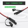 SAE 10FT 16AWG Battery Charger Extension Cord with Quick Disconnect