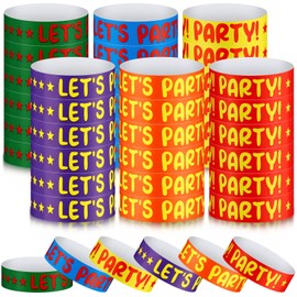 600 Pack Wristbands Paper Wristbands for Events Arm Bands for Parties Wrist Bands Hand Bands for Events Lightweight Neon Colored Wristbands Party Paper Bracelets Wristbands (Mixed Colors)