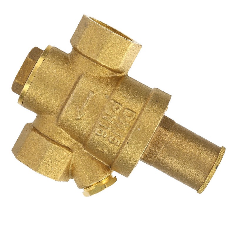 1pc Brass Adjustable Water Pressure Reducing Regulator Valve Thread DN15