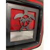 Honu Turtle w Palm Tree 3D - Black for Jeep
