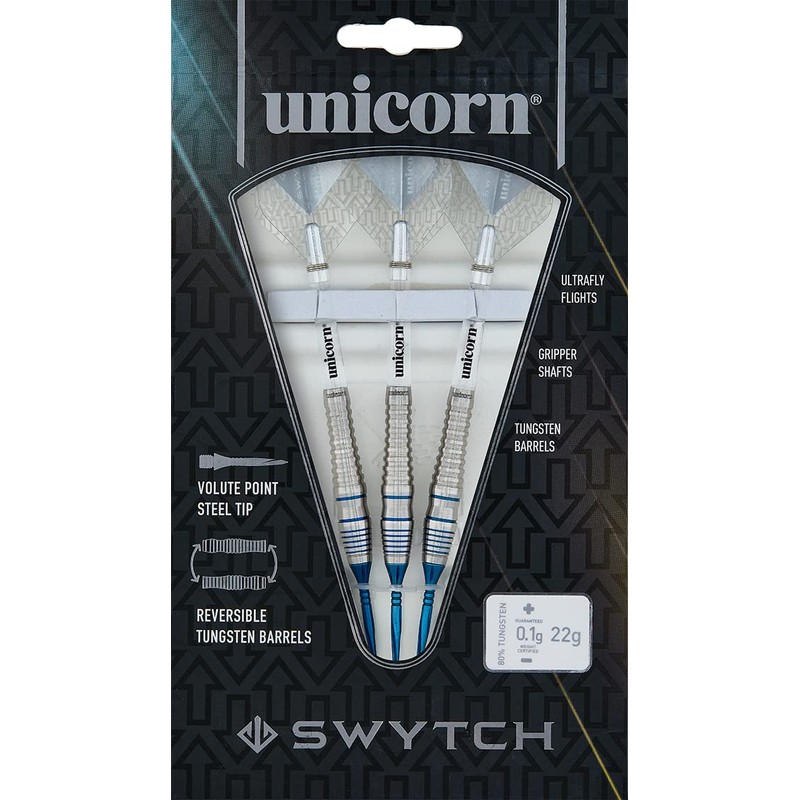 Unicorn Steel Tip Darts Set | Swytch | 80% Natural