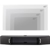 FITUEYES Floating TV Stand Wall Mounted Shelf with Blue LED