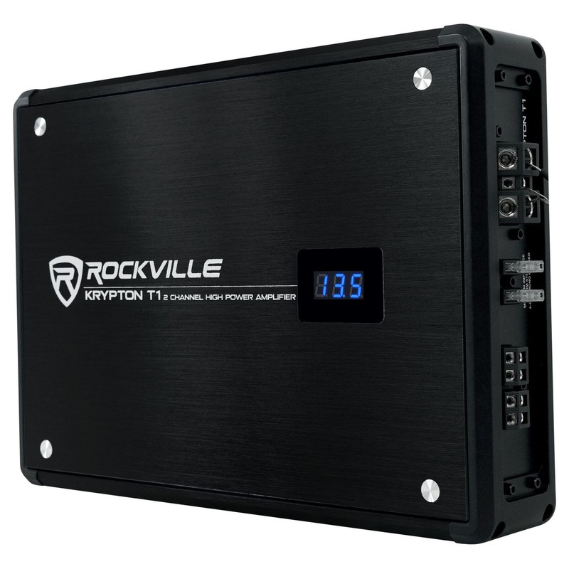 Rockville KRYPTON T1 1600 Watt Peak/400w RMS 2 Channel Car