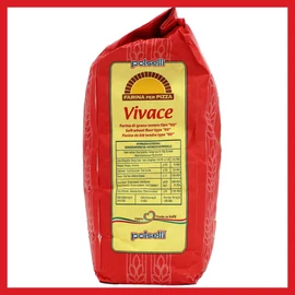 Vivace, Tipo "00" Double Zero Flour, OO Flour, Napoletana, Romana, Traditional Pizza Dough Mix, Pasta, Bread, (5 kg) 11 lbs by Polselli