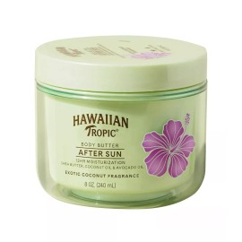 HAWAIIAN TROPIC BODY BUTTER AFTER SUN 12HR MOISTURIZATION SHEA BUTTER 8OZ