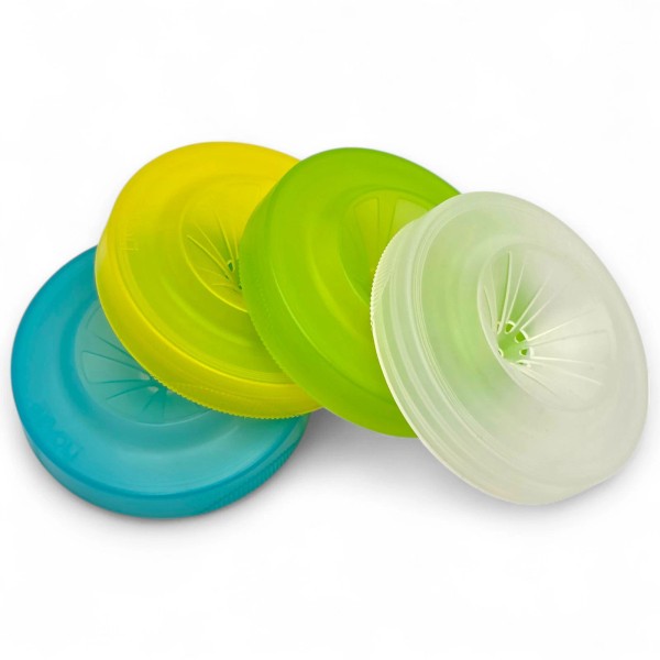 Gevoli Fruit Fly Trap Lids for Wide Mouth Mason Jars