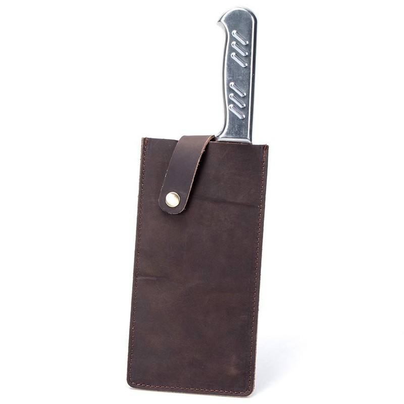 Crazy Horse Leather Knife Sheath, Universal Meat Cleaver Covers, Waterproof