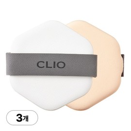 Clio Kill Cover Skin Fixer Cushion Puff, 3 Pieces / 클리오 킬커버 스킨 픽서 쿠션 퍼프, 3개