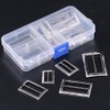 Swpeet 25 Pieces Assoreted Metal Tri-Glide Slides Buckles Kit, Tri-Glide