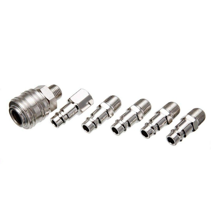 Air Coupler POWERTOOL Euro 1/4" Pipe Connector Quick Release Male