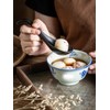 Gomakren Asian Soup Spoons, 6.5 Inch Ceramic Chinese Soup Spoons