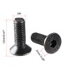 uxcell M4x12mm 10.9 Carbon Steel Countersunk Head Hex Socket Screw