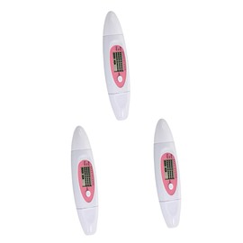 Baluue 3pcs 3 1 Digital Facial Moisture Meter Digital Facial Water Oil Tester Facial Moisture Oil Tester Oil Sensor Analyzer Digital Skin Detector Facial Moisture Oil Meter White