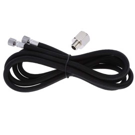 Braided Hose,1.8M EVA Braided Airbrush Hose Air Tube 1/8"-1/4" Adaptor Fitting Ends Coupling