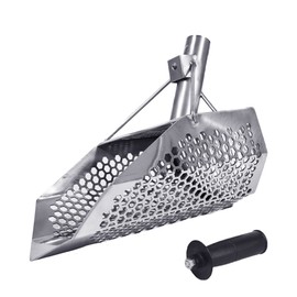 Stainless Steel Beach Scoop for Metal Detecting (Typhon 11.5 x 7)